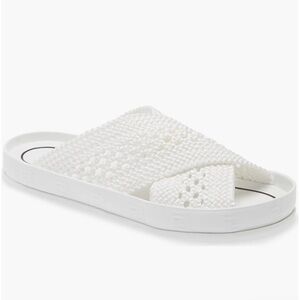 Fendi FF woven slide sandal